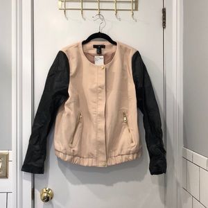 Blush Pink Bomber Jacket